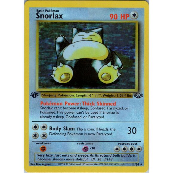 Snorlax Jungle 1st Edition "Reprinted" - Picture 1 of 3